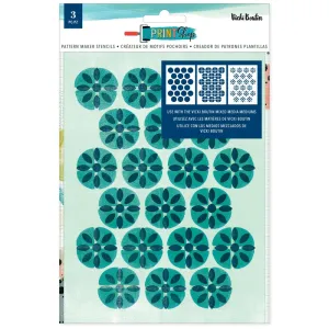 Vicki Boutin Print Shop Stencils 3 Pack - Pattern Maker*