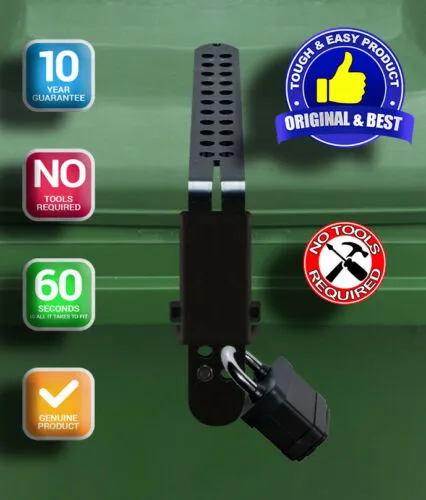 Wheelie Bin Lock Lid Strap