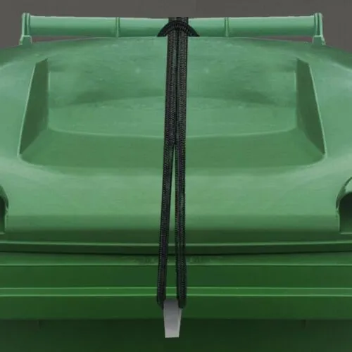 Wheelie Bin Wall Post Mount Lock-Free Bungee Lock