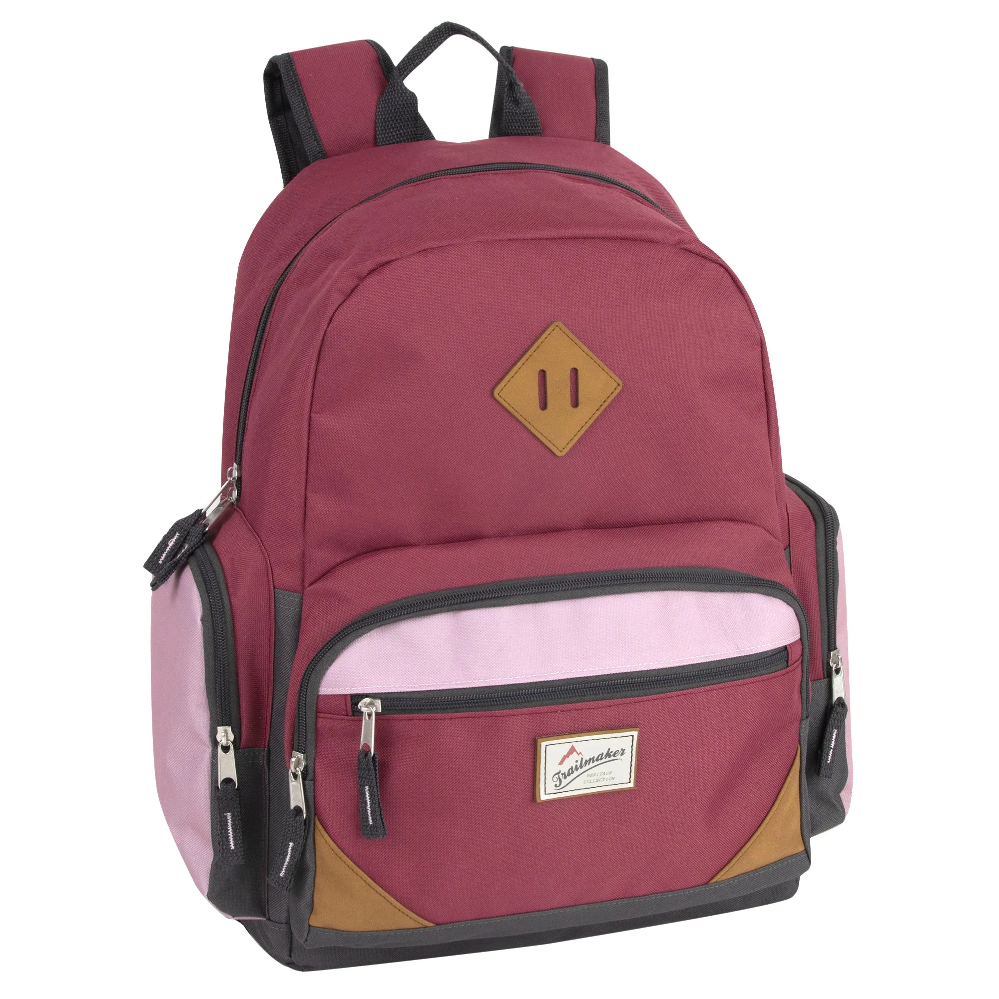 Wholesale 48cm Duo Compartment Backpack with Laptop Sleeve 25L Capacity - 3 Girls Colours