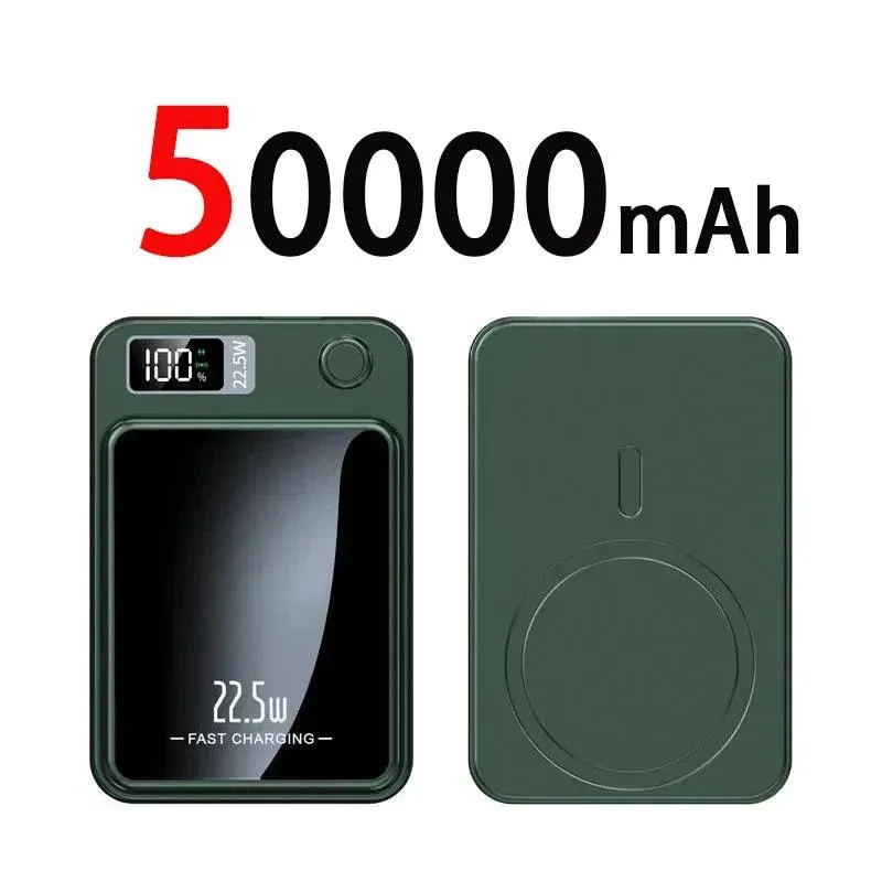 Xiaomi 100000mAh Magnetic Qi Wireless Charger - Portable 22.5W Fast Charging Power Bank for iPhone, Samsung, and Huawei