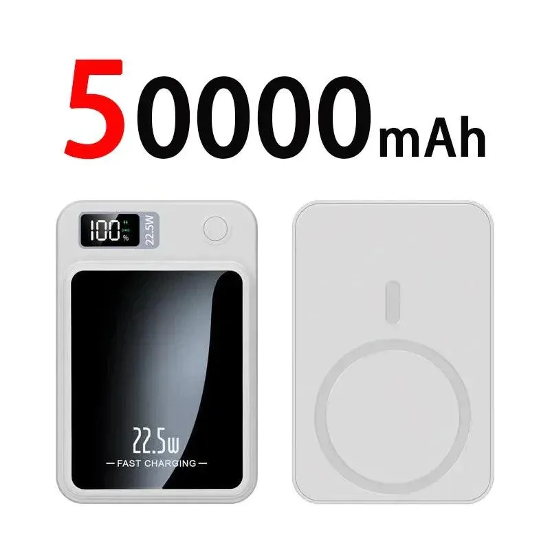 Xiaomi 100000mAh Magnetic Qi Wireless Charger - Portable 22.5W Fast Charging Power Bank for iPhone, Samsung, and Huawei