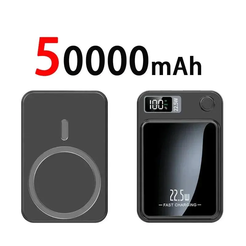 Xiaomi 100000mAh Magnetic Qi Wireless Charger - Portable 22.5W Fast Charging Power Bank for iPhone, Samsung, and Huawei