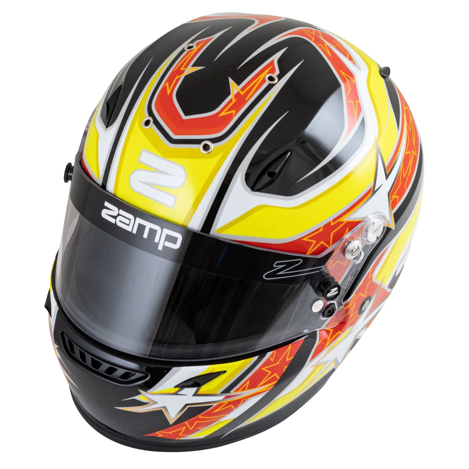 Zamp ZR-72 Helmet - Black/Yellow/Orange