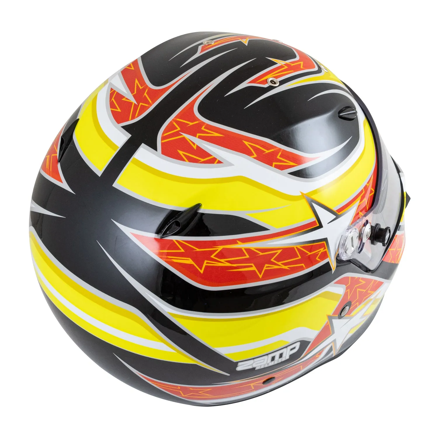 Zamp ZR-72 Helmet - Black/Yellow/Orange