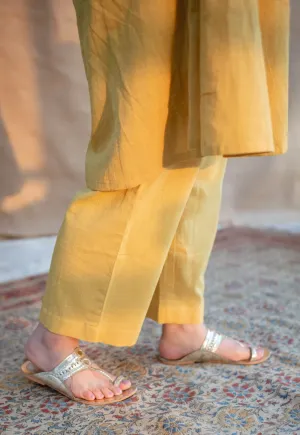 Zanie Slub Cotton Straight Pant